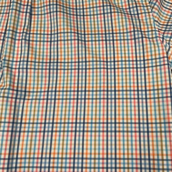 Johnnie-O Prep Formance Men's  Size 16 Multicolor Check Button Long Sleeve Shirt - Picture 10 of 13